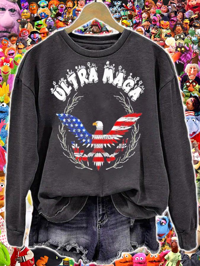 Ultra MAGA Eagle 2022 Great Maga King USA Flag Shirt t-shirt