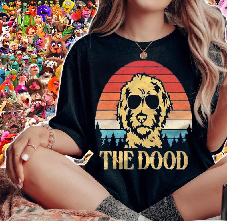 Vintage Goldendoodle The Dood Gift Dad Mom Kids Shirt t-shirt woman shirt