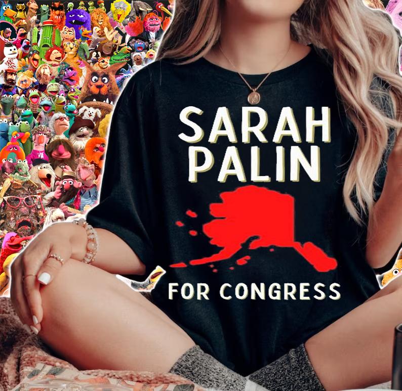 Sarah Palin For Congress USA T-Shirt t-shirt woman shirt