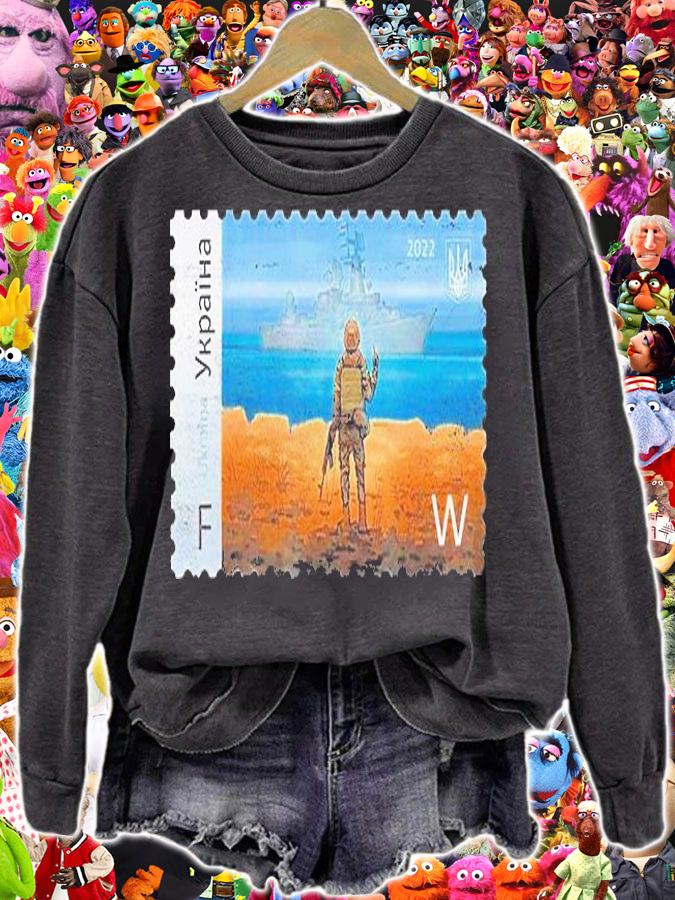 Vintage Ukraine Postage Stamp Ukrainian Flag Ukraine Pride T-Shirt t-shirt sweatshirt