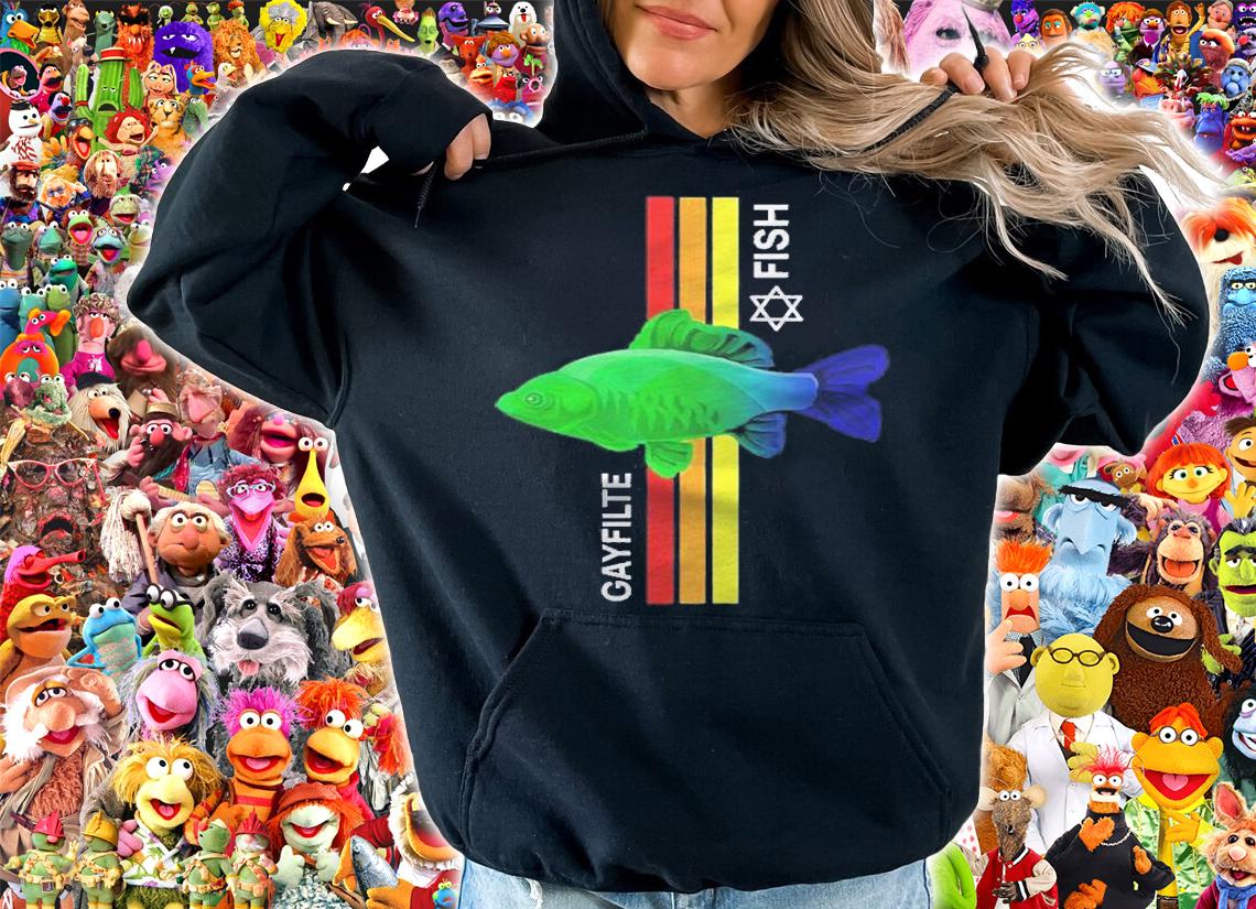 Gayfilte Fish Jewish Lgbtq Pride Rainbow Shirt t-shirt hoodie