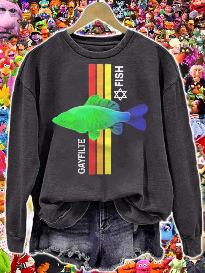 Gayfilte Fish Jewish Lgbtq Pride Rainbow Shirt t-shirt sweatshirt