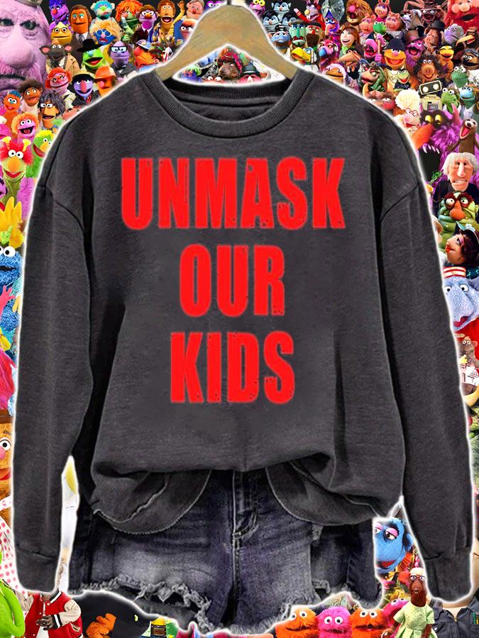 Unmask Our Kids Anti Mask Mandate Medical Freedom T-Shirt t-shirt sweatshirt