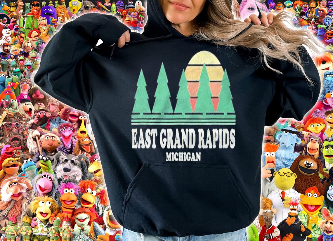 East Grand Rapids Mi Vintage Throwback Tee Retro 70S Design T-shirt hoodie