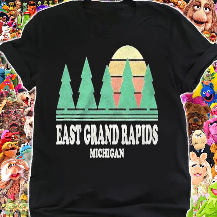 East Grand Rapids Mi Vintage Throwback Tee Retro 70S Design T-shirt shirt