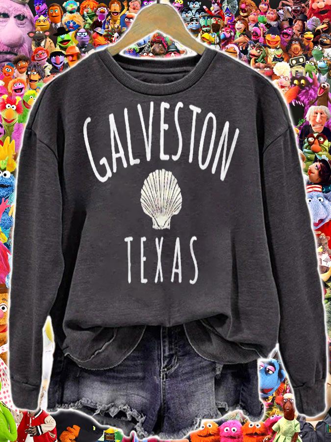 Galveston Texas Ocean Shell Texas Shirt sweatshirt