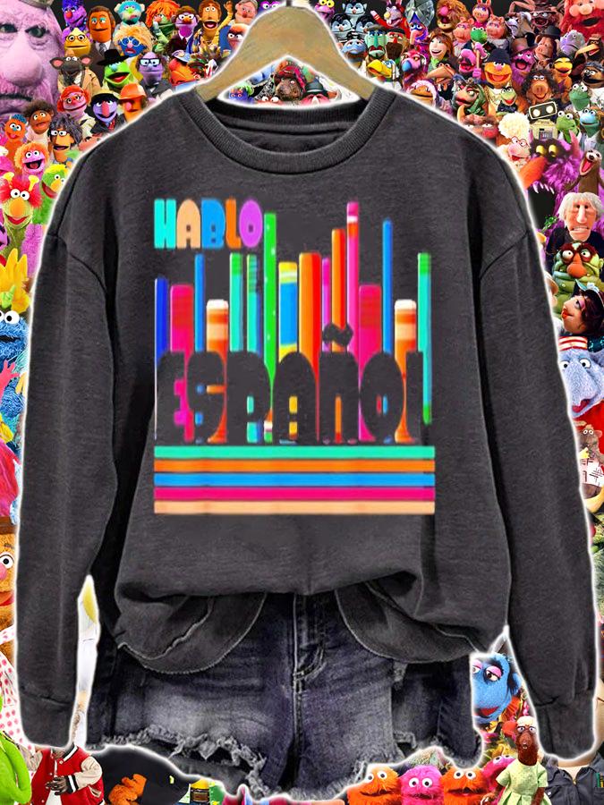 Hablo Espanol Por Favor Spanish Teacher Maestra T-Shirt sweatshirt
