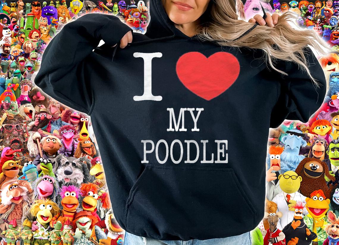 I Heart My Poodle I Love My Dog T-shirt hoodie