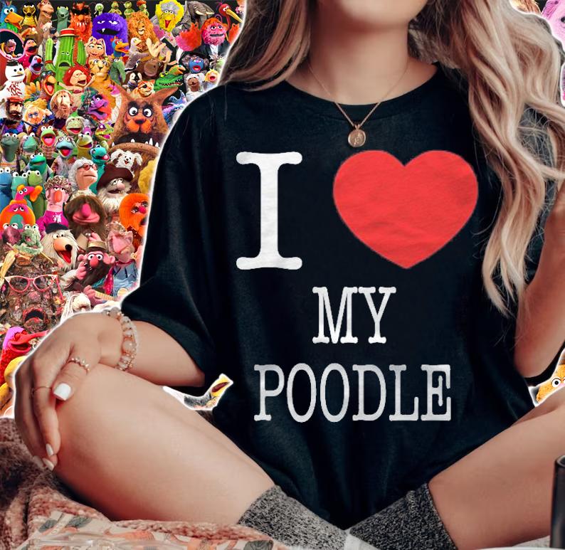 I Heart My Poodle I Love My Dog T-shirt woman shirt