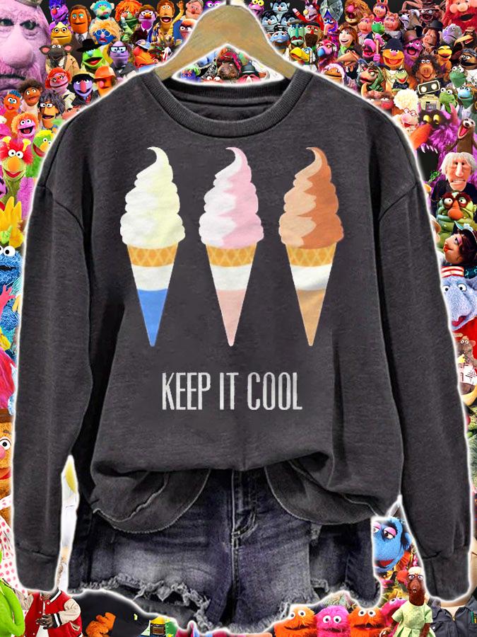 Ice Cream Cone Shirt Vanilla Chocolate Strawberry shirt sweatshirt