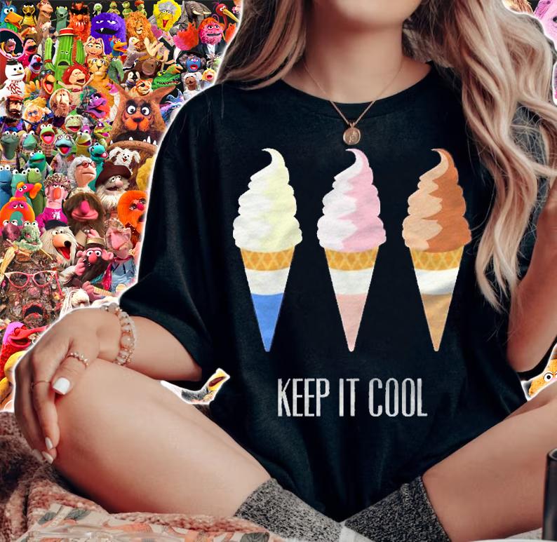 Ice Cream Cone Shirt Vanilla Chocolate Strawberry shirt woman shirt