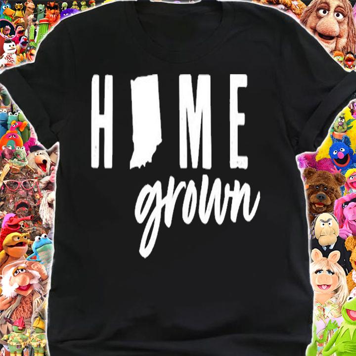Indiana Home Grown State Map T-Shirt shirt