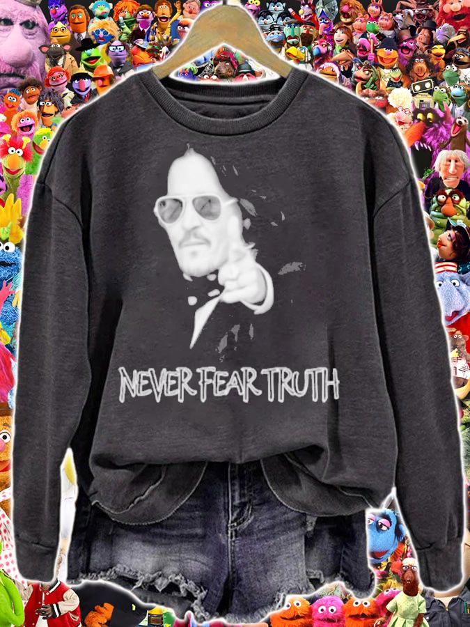 Johnny Depp Never Fear Truth Justice For Shirt sweatshirt