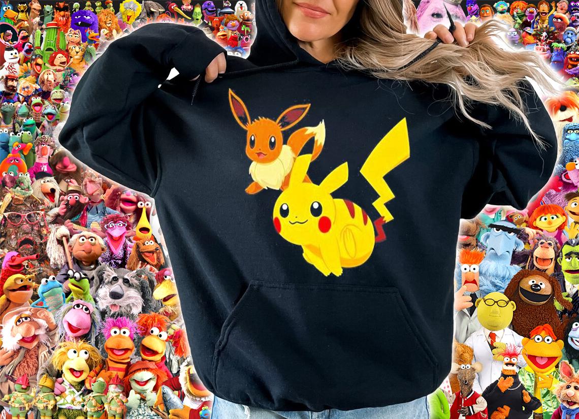 Pikachu And Flareon Pokemon T-Shirt hoodie