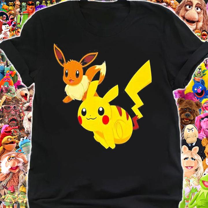Pikachu And Flareon Pokemon T-Shirt shirt