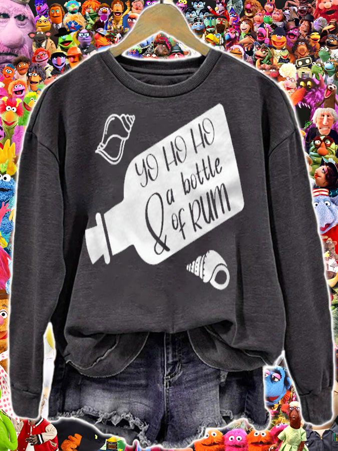 Yo ho ho & a bottle of rum pirate shirt sweatshirt