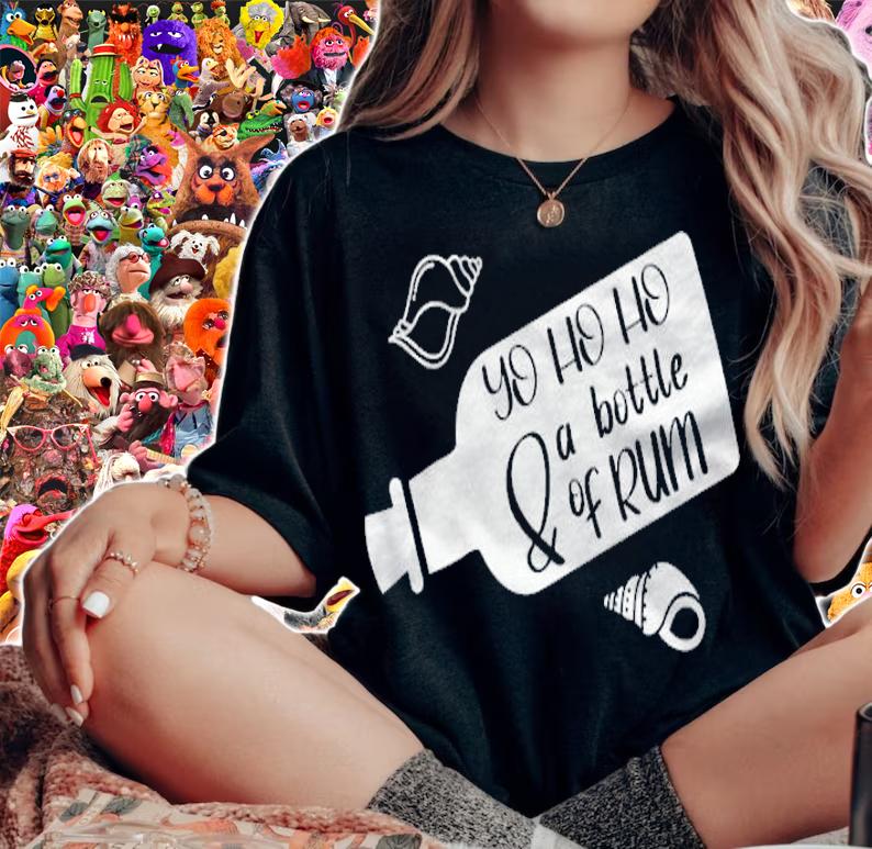 Yo ho ho & a bottle of rum pirate shirt woman shirt