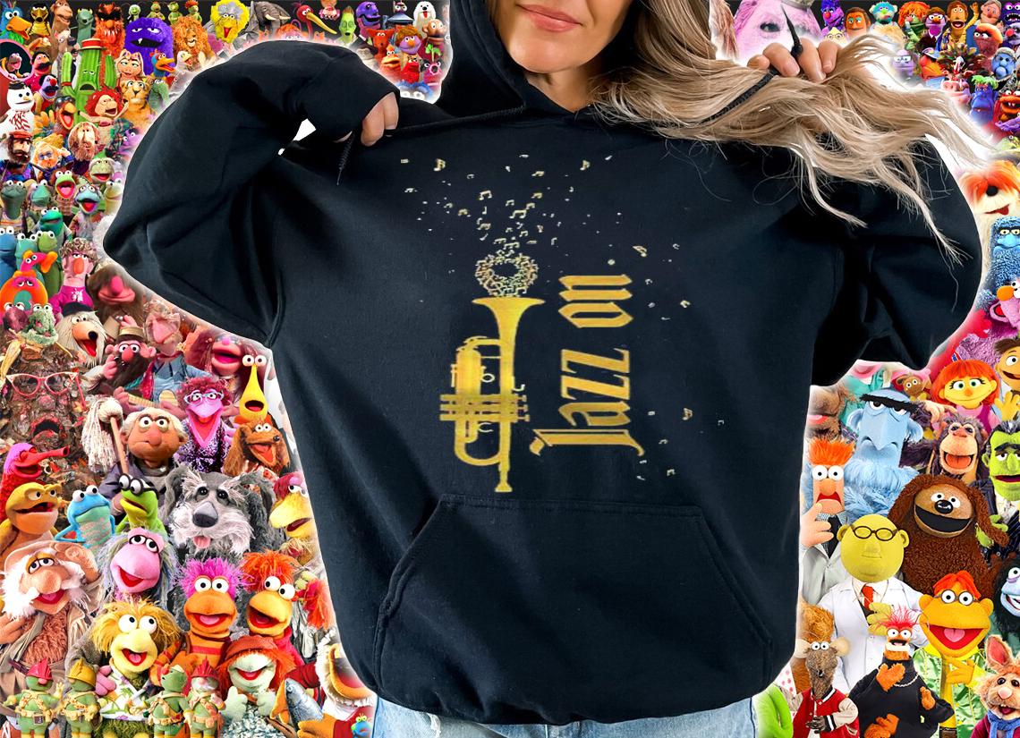 Jazz On Trumpet Music Notes Shirt hoodie