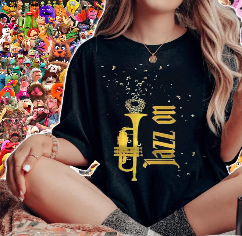 Jazz On Trumpet Music Notes Shirt woman shirt