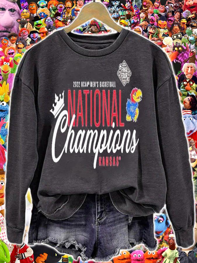 Kansas Jayhawks 2022 NCAA Men's Basketball National Champions Kansas T-Shirt sweatshirt