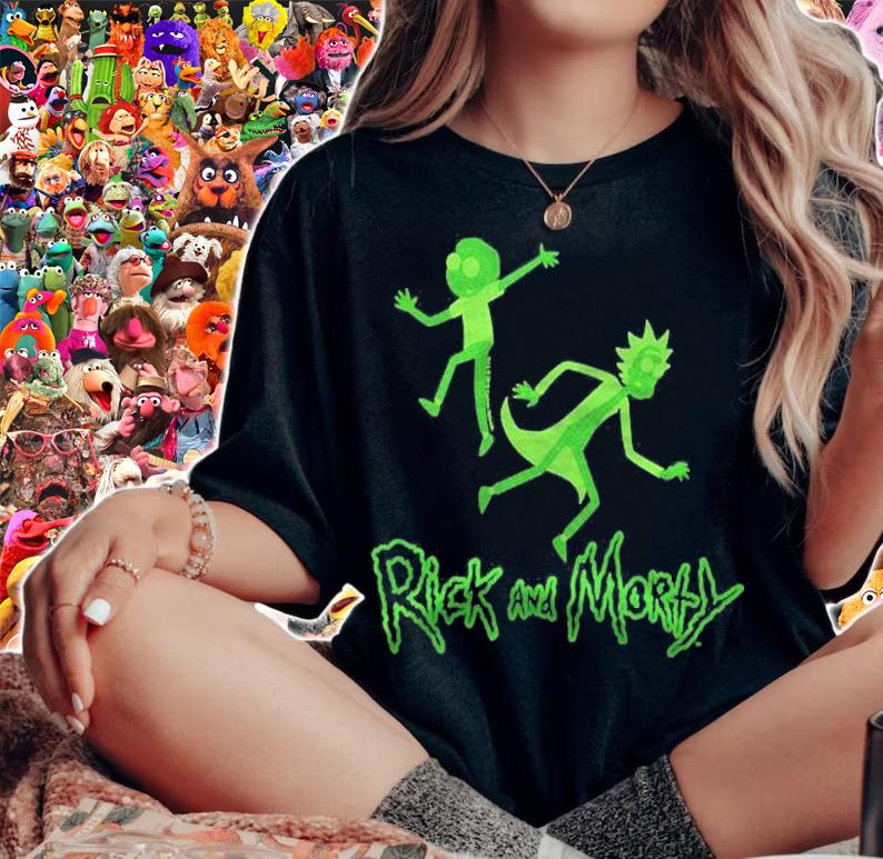 Rick And Morty Hologram Rick And Morty Pullover Shirt woman shirt