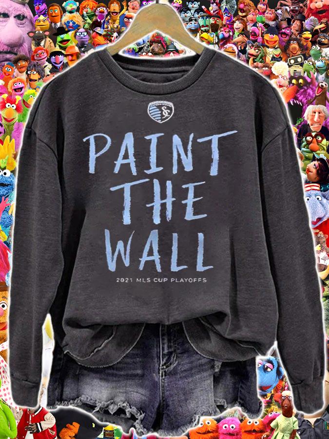 Sporting Kansas City Paint the Wall 2021 MLS Cup Playoffs shirt sweatshirt