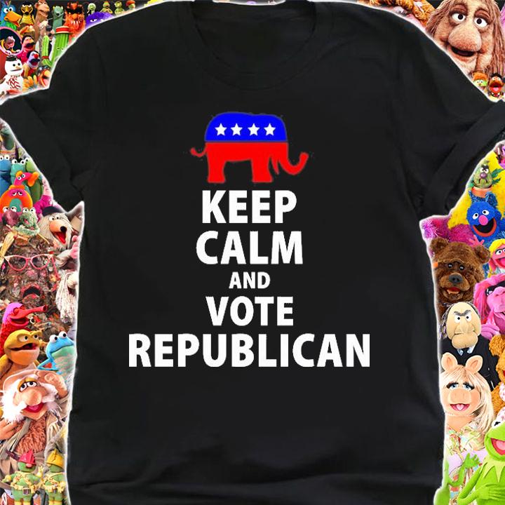 Funny Republican Shirt Keep Calm And Vote Republican Trump Pro T-Shirt shirt