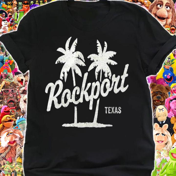 Rockport Texas Vintage 70S Palm Trees Graphic Shirt shirt