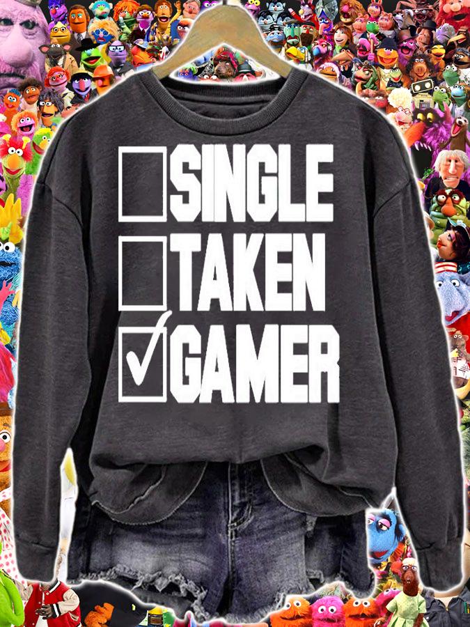 Singer Taken Gamer Check List T-Shirt sweatshirt
