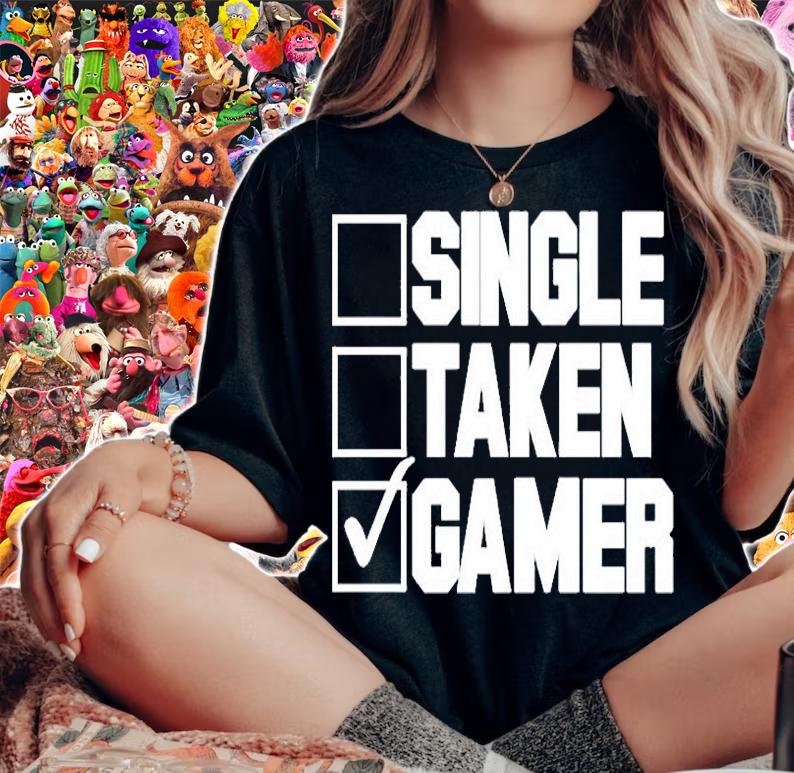 Singer Taken Gamer Check List T-Shirt woman shirt