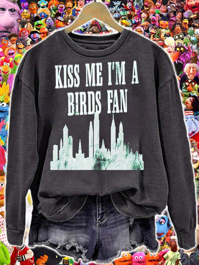 St Patrick's Day Kiss Me I'm A Birds Fan Shirt sweatshirt