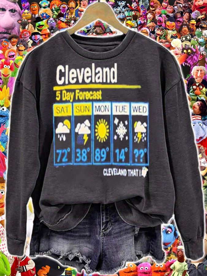 Cleveland Erratic 5 Day Weather Forecast Shirt