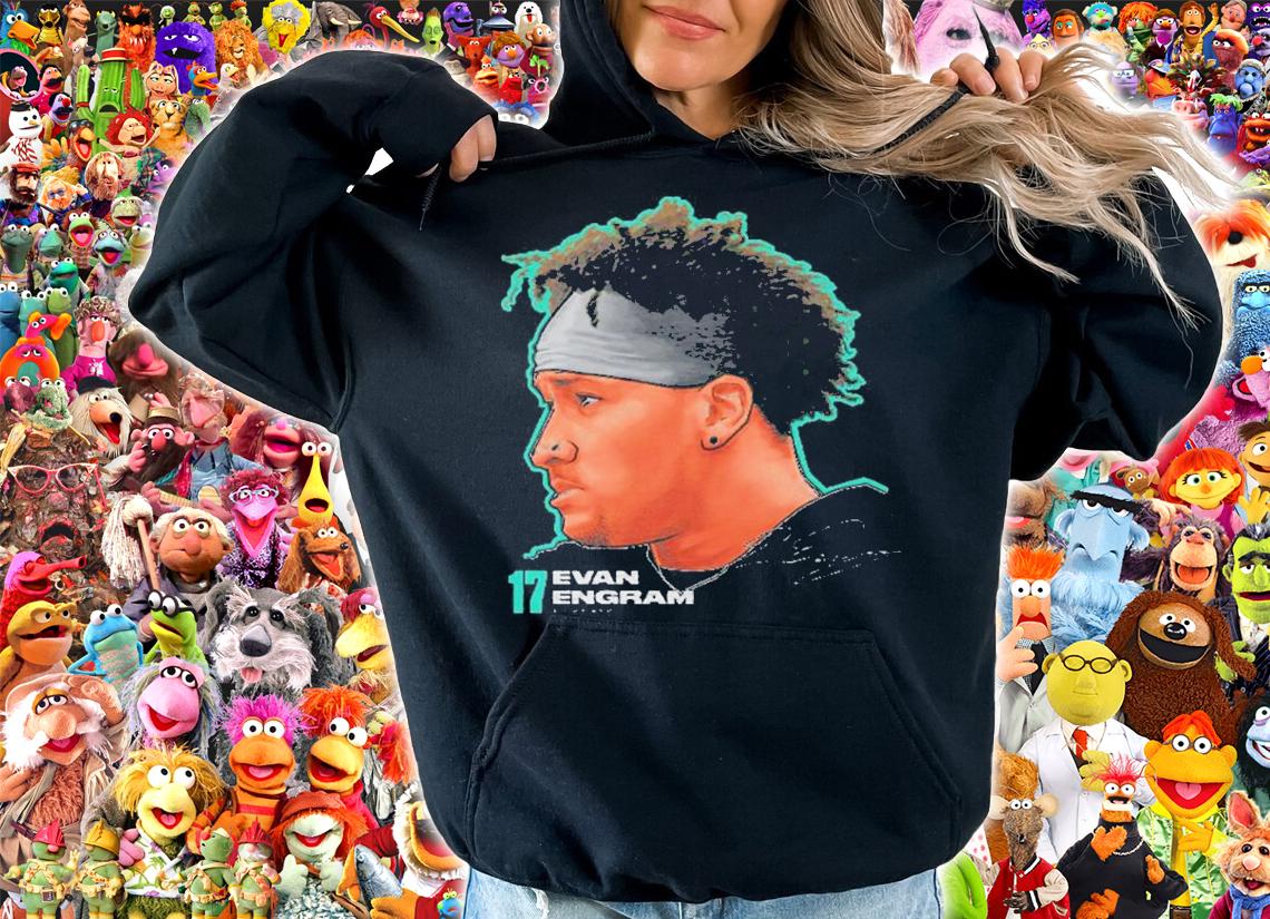 Evan Engram Jacksonville Profile Football Signatures Shirt hoodie