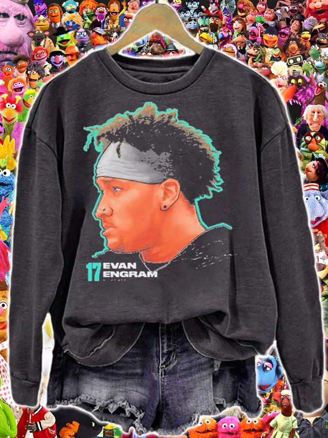 Evan Engram Jacksonville Profile Football Signatures Shirt sweatshirt