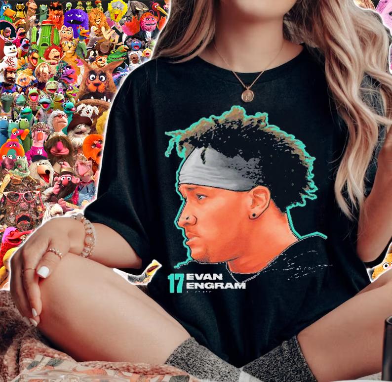 Evan Engram Jacksonville Profile Football Signatures Shirt woman shirt