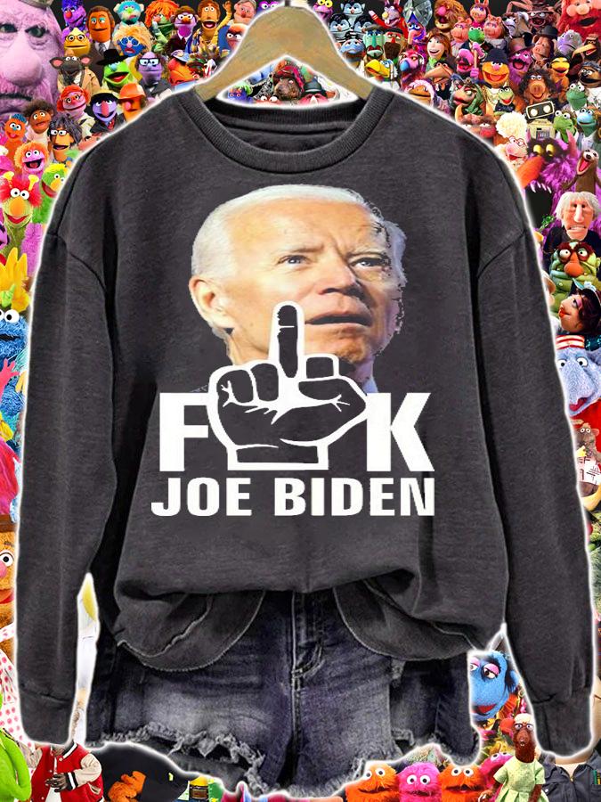 Fuck Joe Biden Middle Finger Funny T-Shirt