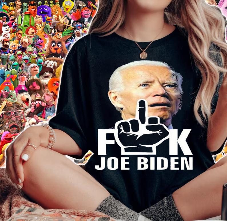 Fuck Joe Biden Middle Finger Funny T-Shirt