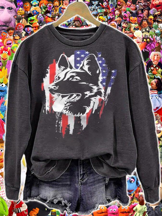 German Shepherd Patriotic 4Th Of July T-shirt