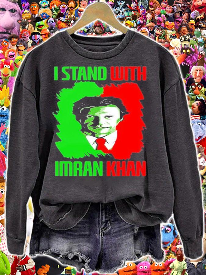 I Stand With Imran Khan Pti Party Pakistan Support Freedom T-Shirt sweatshirt