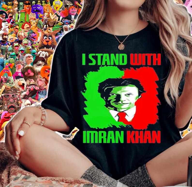 I Stand With Imran Khan Pti Party Pakistan Support Freedom T-Shirt woman shirt