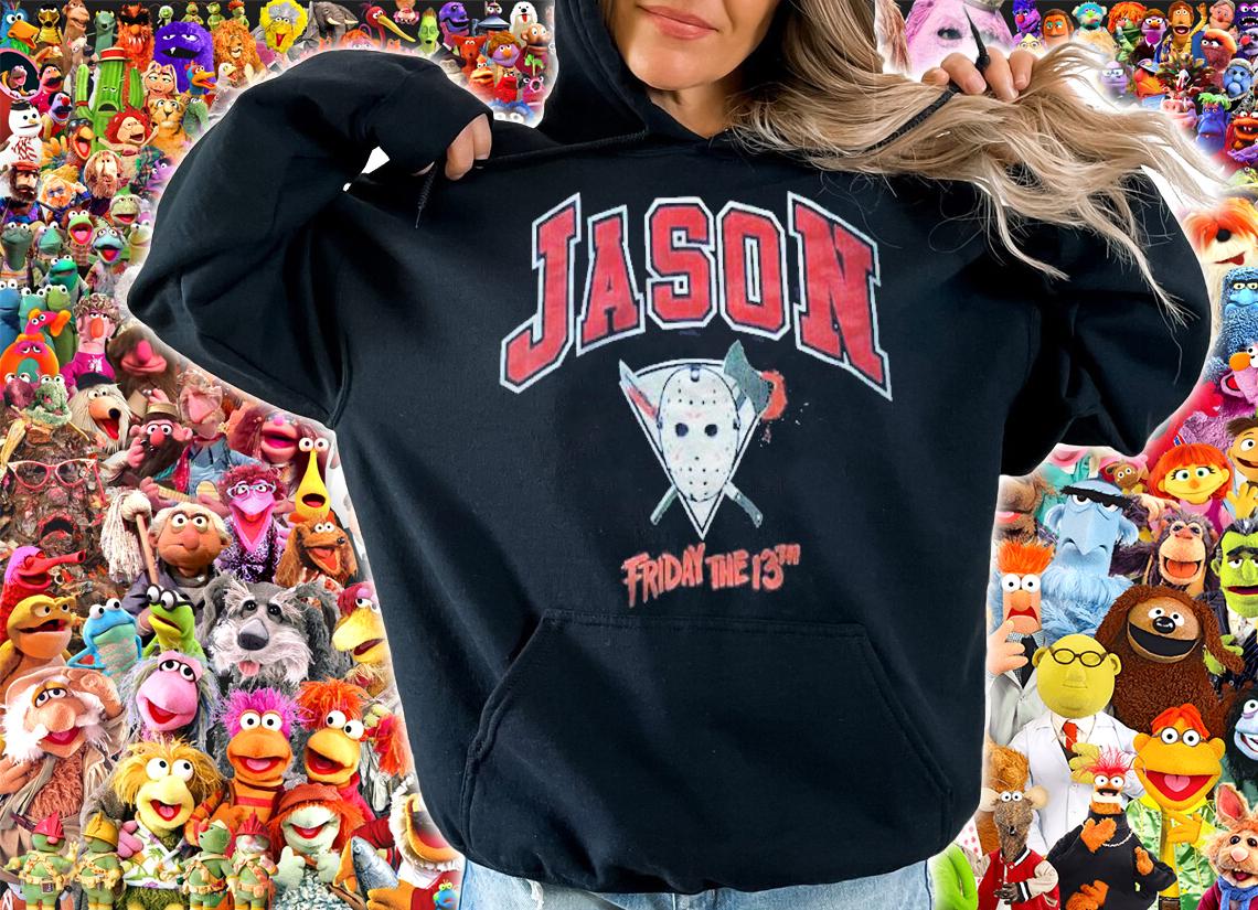 Jason Voorhees Friday The 13Th Splatter Blood Mask Shirt hoodie