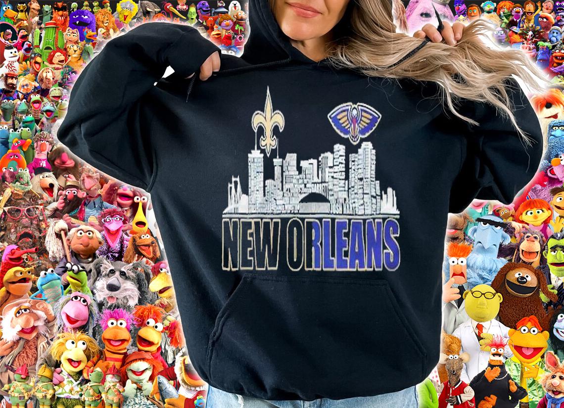New New Orleans Saints and New Orleans Pelicans city logo shirt hoodie