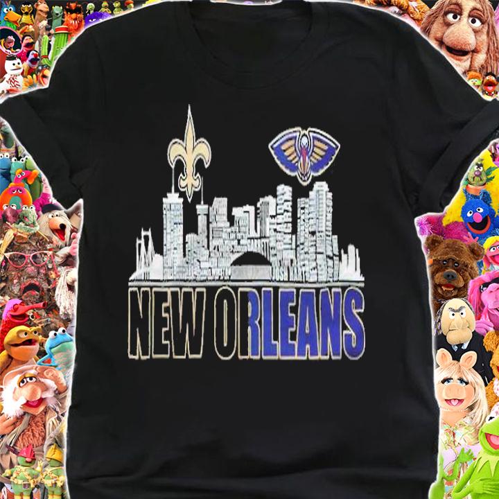 New New Orleans Saints and New Orleans Pelicans city logo shirt shirt
