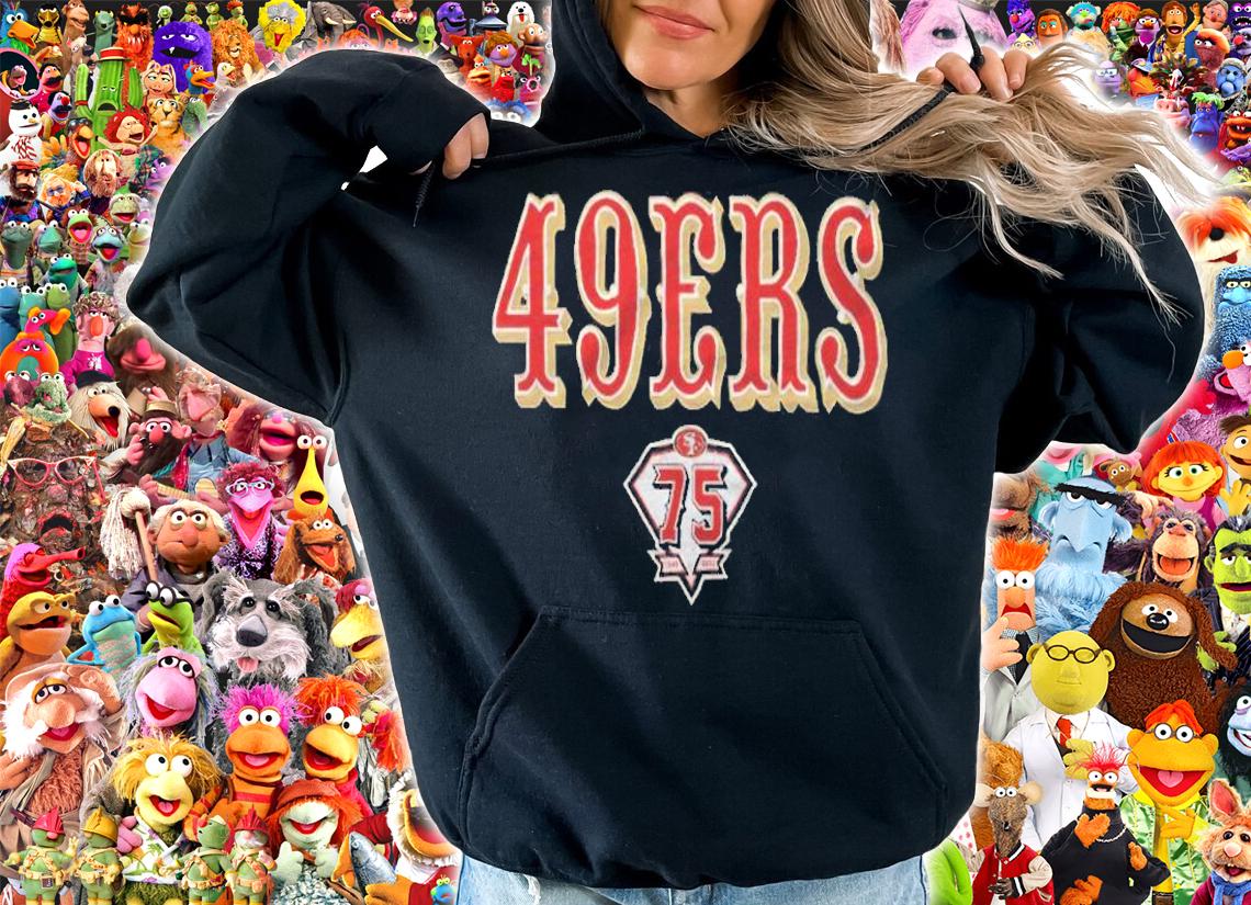 San Francisco 49ers 75th anniversary logo T-shirt hoodie