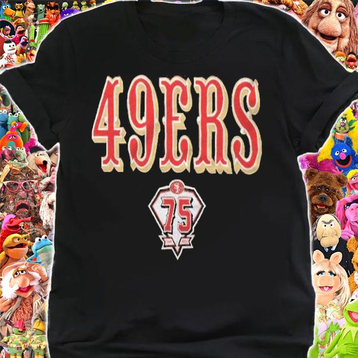 San Francisco 49ers 75th anniversary logo T-shirt shirt