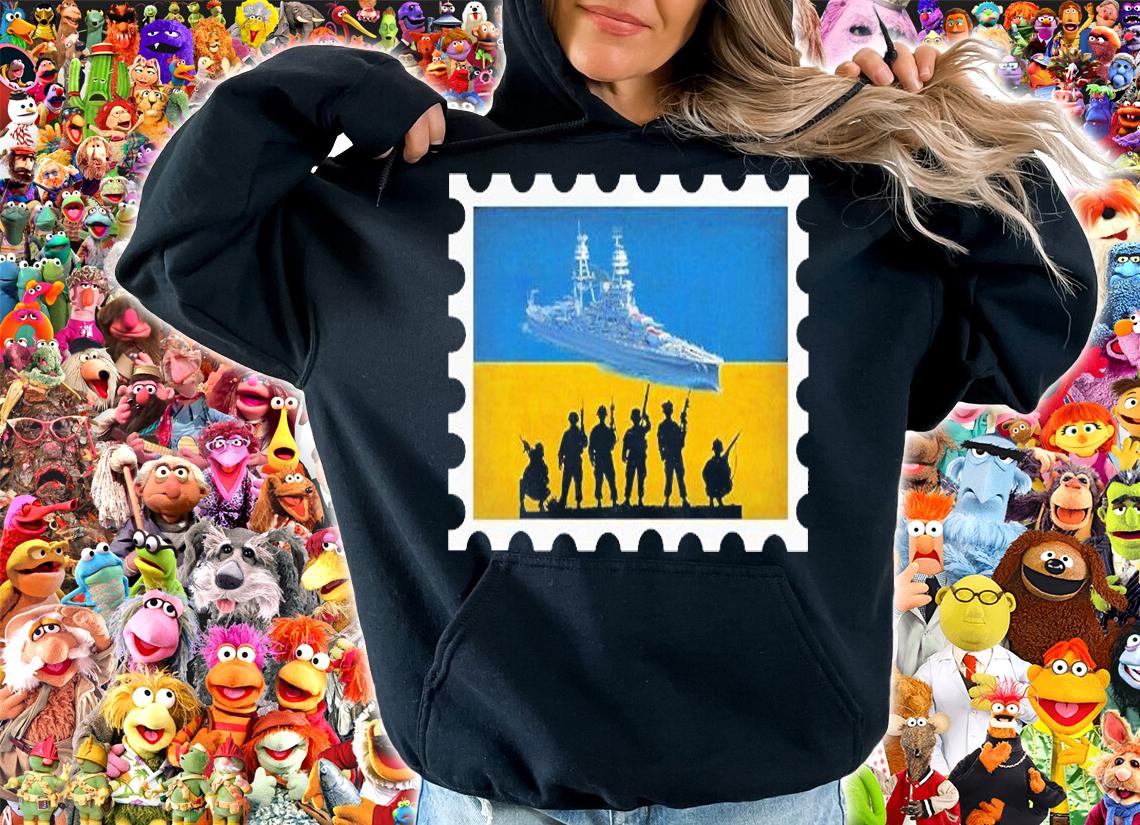 Vintage Ukraine Postage Stamp Flag Pride T-Shirt hoodie