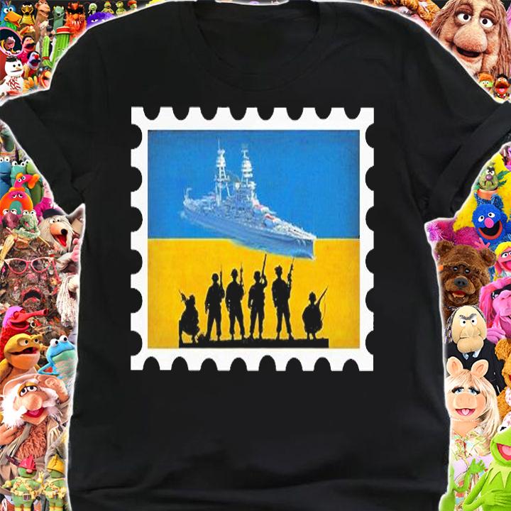 Vintage Ukraine Postage Stamp Flag Pride T-Shirt shirt