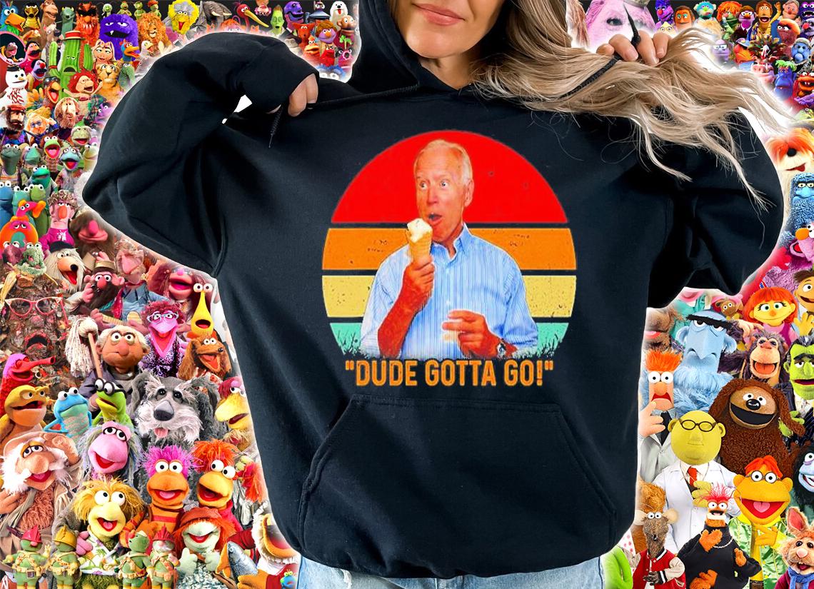 Dude Gotta Go Biden Gotta Go Anti Biden Vintage T-Shirt