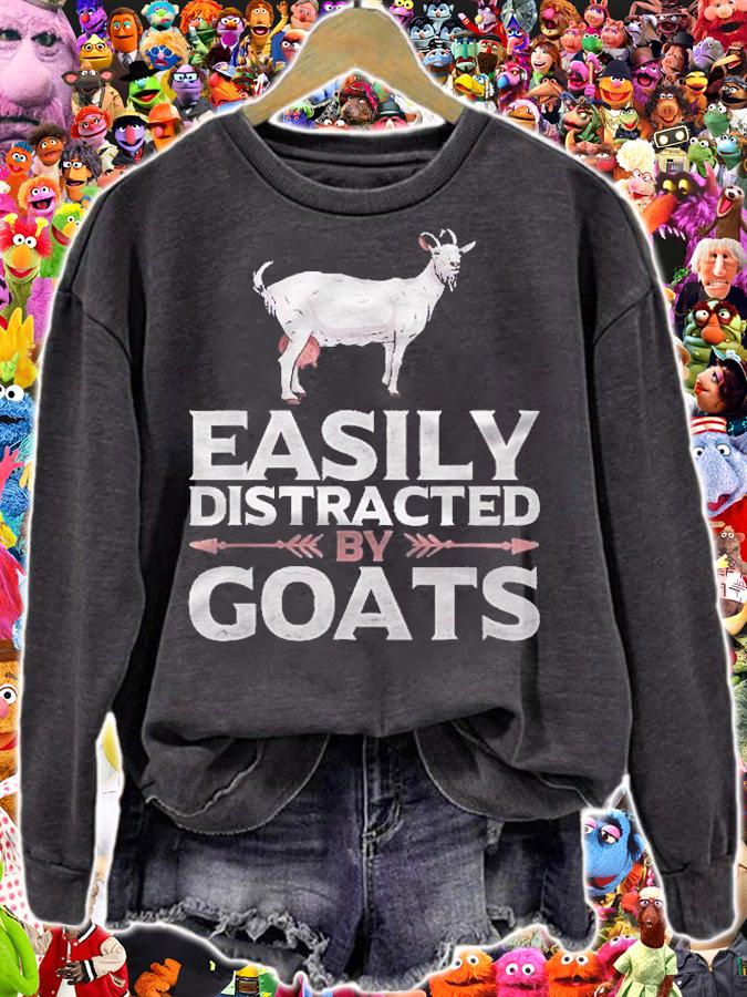 Easily Distracted By Goats Arrows Shirt