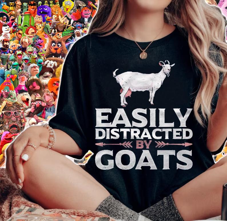 Easily Distracted By Goats Arrows Shirt